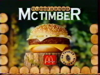 Publicité Mc Donald's 1996