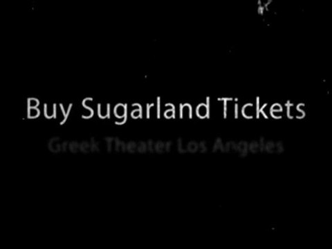 Sugarland Tickets Greek Theater Shows