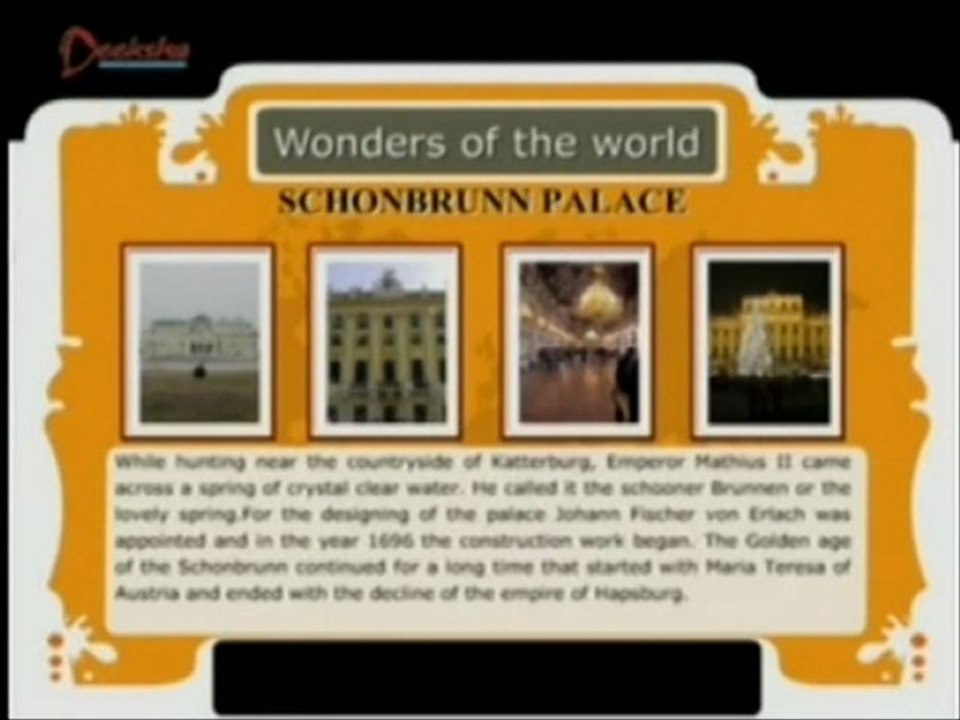 Wonders Of The World  - Schonbrunn Palace