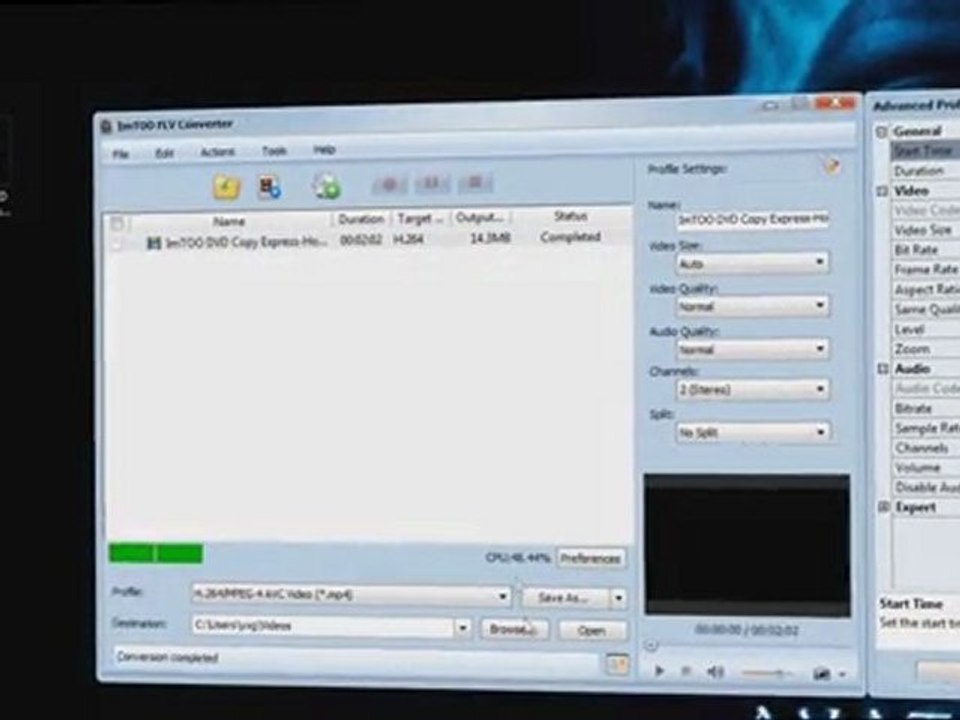 Convert Flash Video FLV format to and from any video format