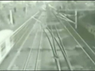 Guy Gets Hit by a Train   Amazing Reflexes