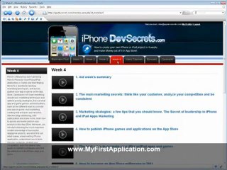 How To Make My First iPhone Application