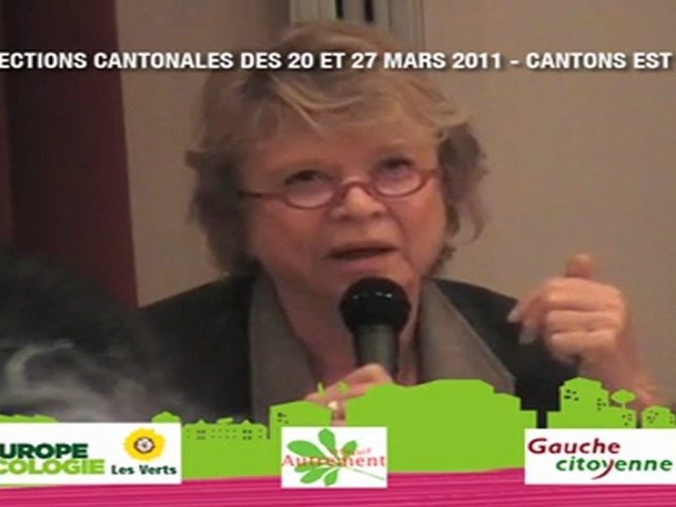 Eva Joly soutient les candidats EELV et PS