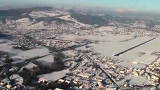 Annecy Sous la neige Vu du ciel