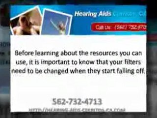 Changing Filter on Hearing Aid Lakewood CA