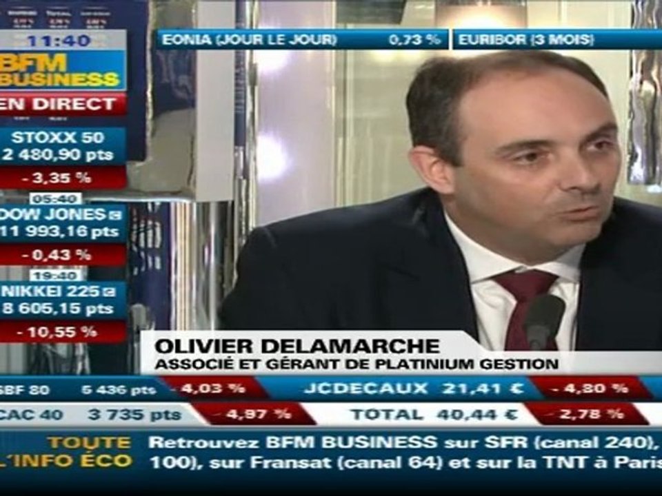 Olivier Delamarche BFM Business 15/03/2011 - 15 mars 2011