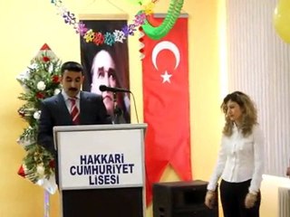 Hakkari Cumhuriyet Lisesi Çok Amaçlı Salonu Açılışı