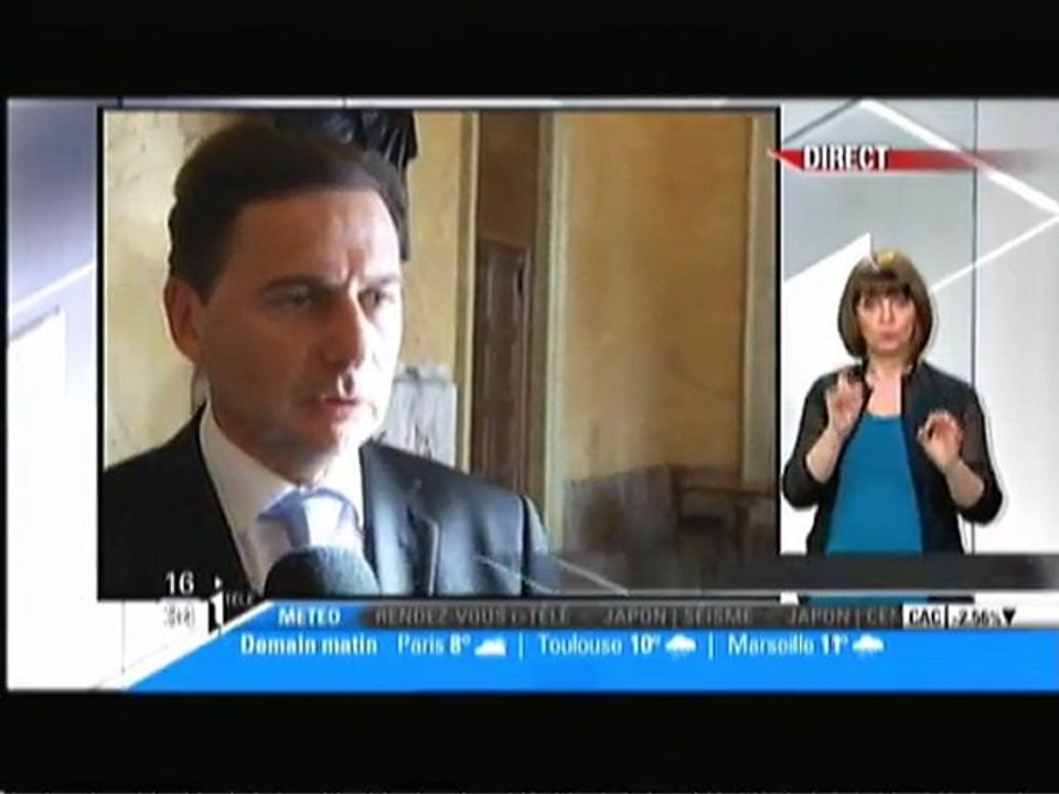 Entretien I>télé en duplex de l'Assemblée nationale