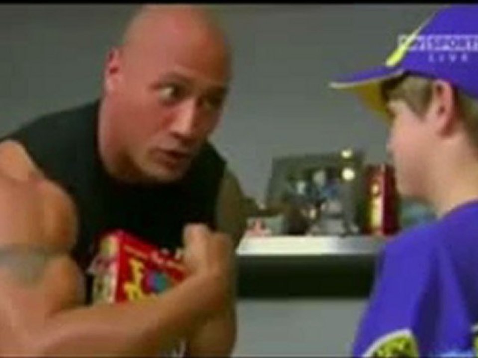 Raw 3_14_11 The Rock's Response to John Cena and The Miz