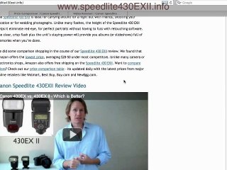 Canon Speedlite 430 EX II Review