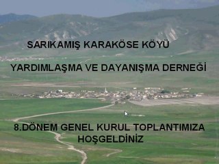 Sarıkamış Karaköse Köyü Derneği  8. GENEL KURULTAYI