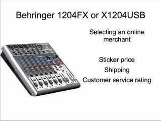 How to Get the Best Price on a Behringer Xenyx 1204FX