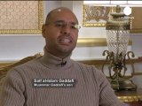 Gaddafi's son calls the Libyan rebels traitors