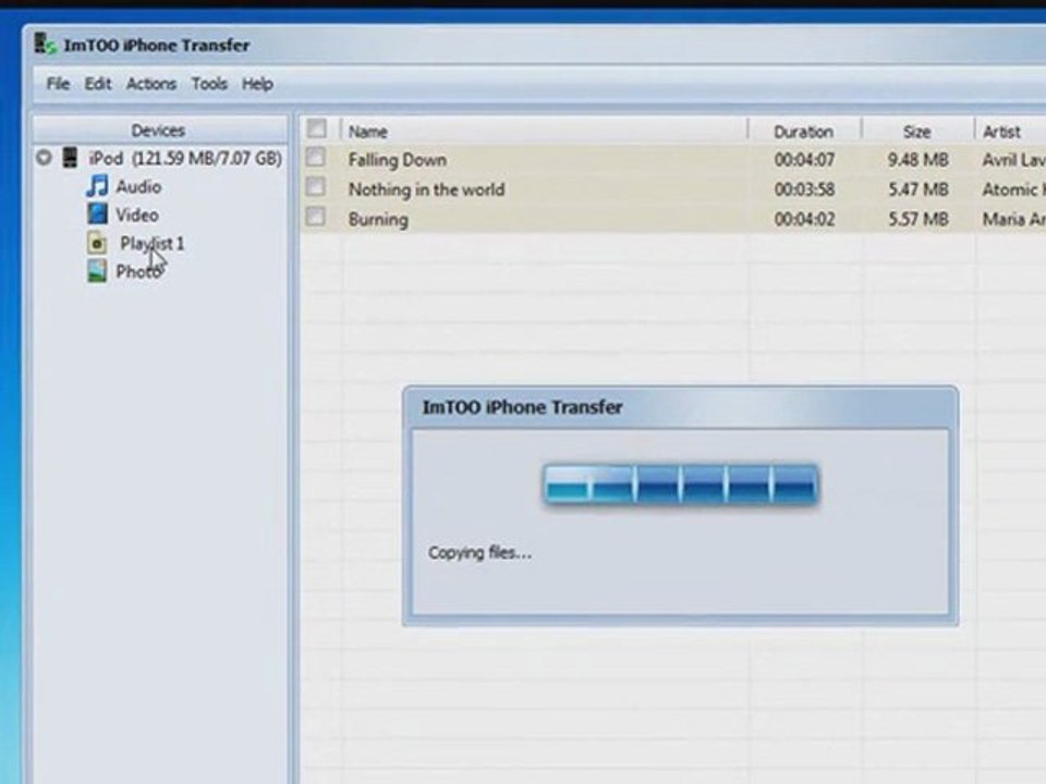 Transfer music from ipod to computer