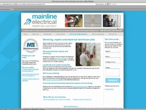 Master Electrician servicing central Auckland