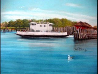 Ferry Boat To Shelter Island / September 1985 / The Hamptons , New York