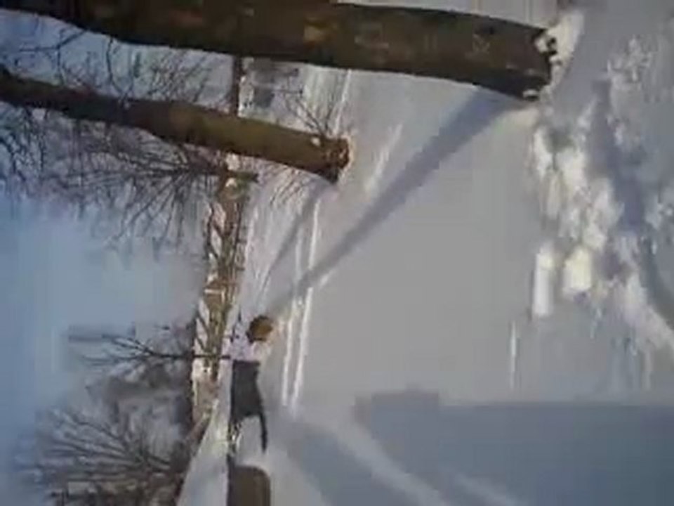 Hutch im Schnee yeah