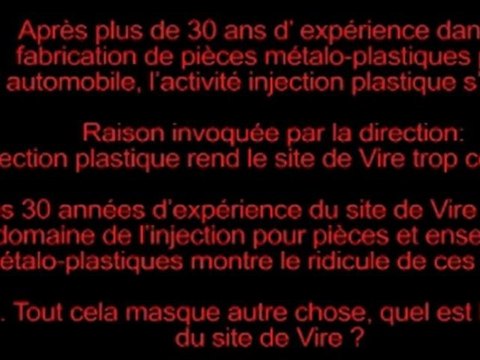 Fin de l'activité injection pour le site Mécaplast de Vire