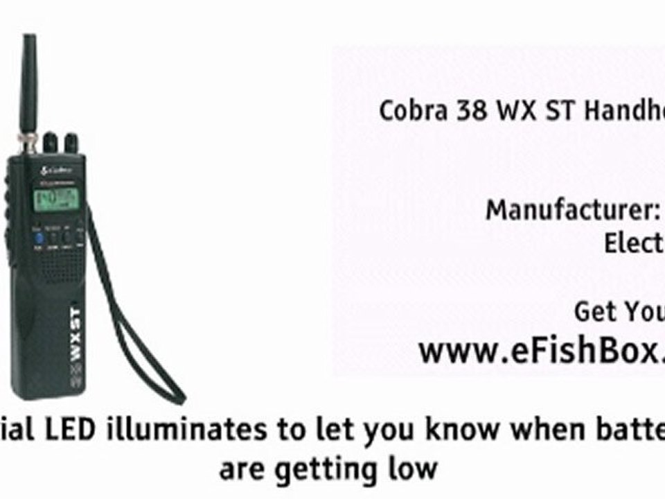 Cobra 38 WX ST Handheld CB Radio