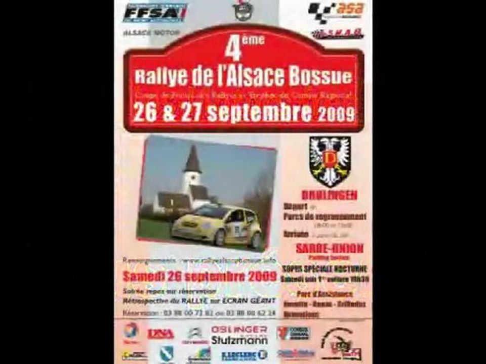 Rallye Alsace Bossue 2009  1er partie