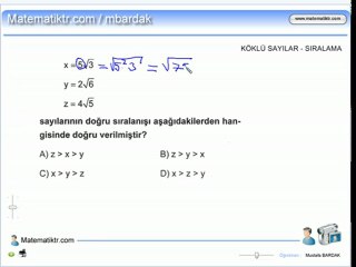 köklü-sayılarda-sıralama