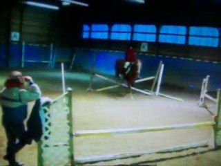 Me and JJ jumping a small course