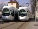 Tramway de Lyon : Départ d'une rame Citadis 302 de Jean Macé