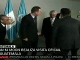 Ban Ki Moon visita Guatemala