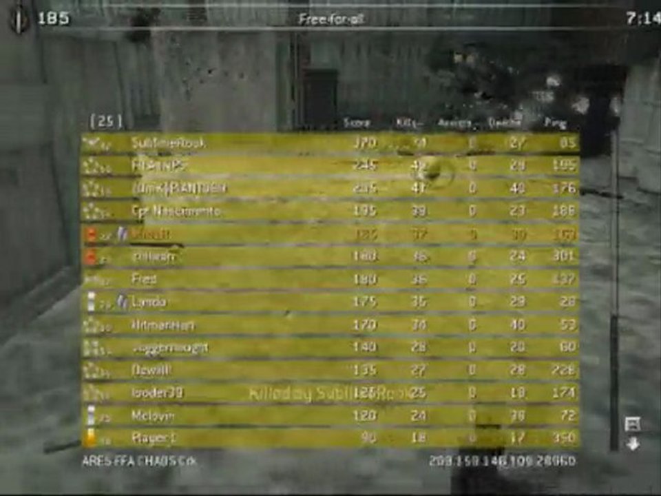 Partie Cod4 Only cut