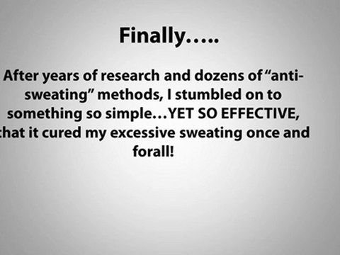stop sweating,stop excessive sweating,stop armpit sweating,stop palmar sweating,stop hyperhidrosis