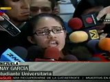 Estudiantes de UCV desmienten supuesto secuestro autoridades