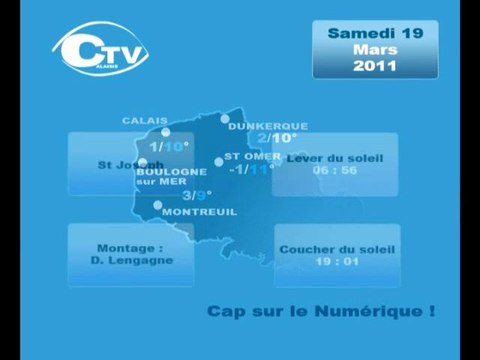 Calaisis TV Météo samedi 190311