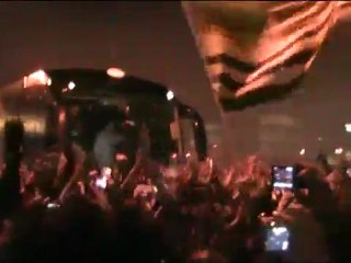 Άφιξη ΑΕΚ από Θεσσαλονίκη / υποδοχή φιλάθλων