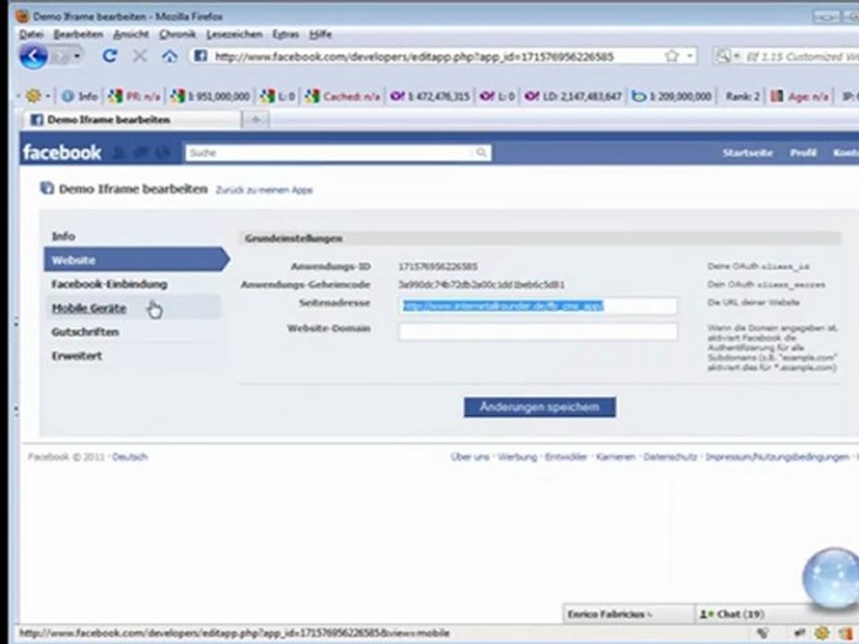 Facebook iFrame erstellen (Facebook Fanpage)