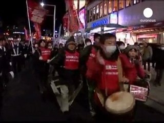 Power cuts and protests in Tokyo