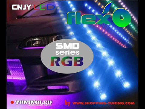 Kit bas de caisse Flex'o 7 couleurs RGB telecommande-SHOPPING-TUNING-CNJY led- UNDER CAR KIT LED - NEW 2011