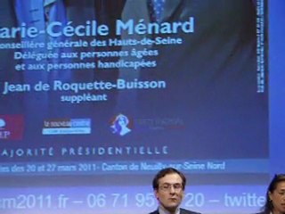 réunion publique UMP au Théâtre le Village - Neuilly (ext.7)