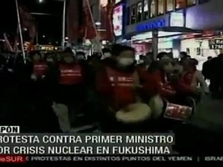 Protesta contra Naoto Kan por crisis en Fukushima