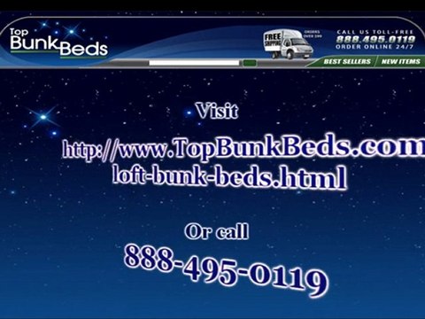 Durable Wood Loft Bunk Beds