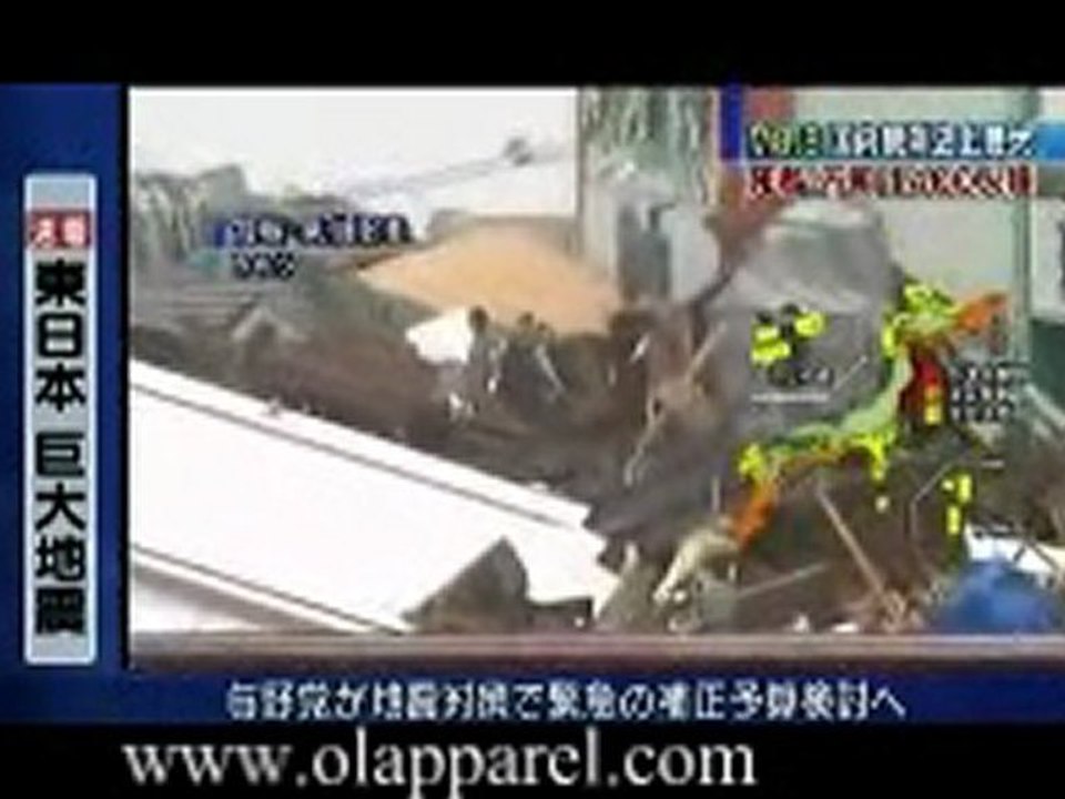Earthquake and Tsunami Disaster Scene in Japan