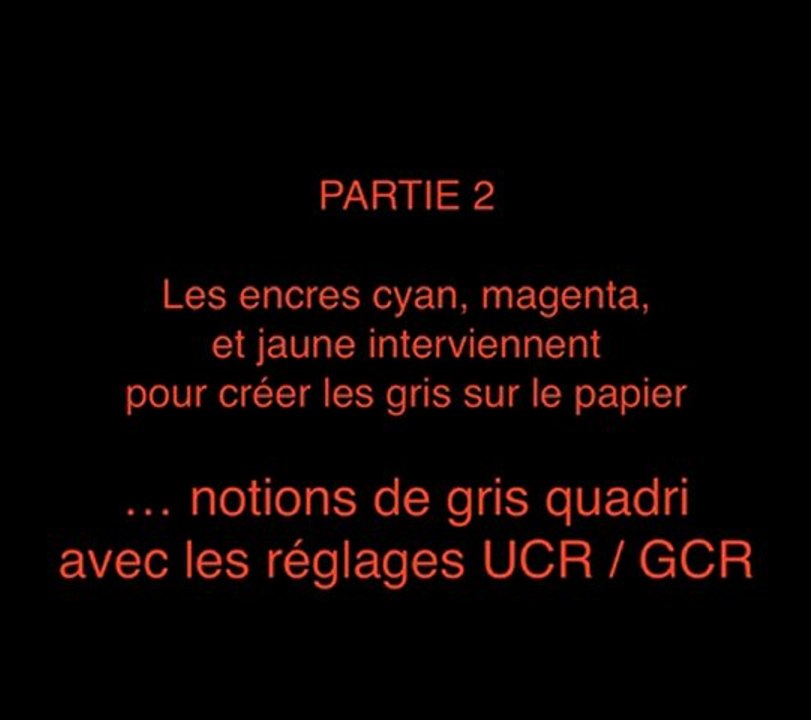 Les réglages UCR et GCR de séparation quadri CMJN dans Photoshop