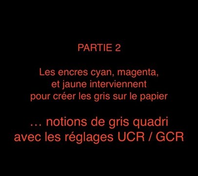 Les réglages UCR et GCR de séparation quadri CMJN dans Photoshop