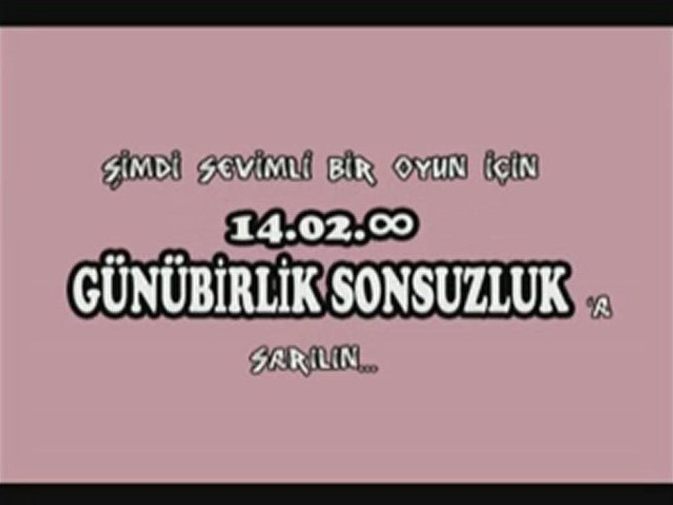 Günübirlik sonsuzluk [Müthiş Fragman]
