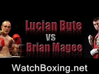 watch Lucian Bute vs Brian Magee boxing live stream