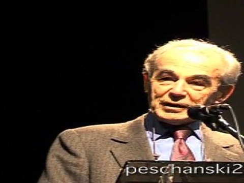 Robert Badinter soutient Denis Peschanski (élections cantonales du 92)
