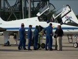 Atlantis' Hubble Crew Arrives at NASA's Kennedy Space Center for Launch
