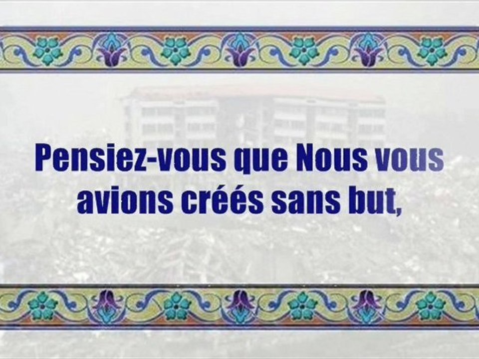 SÉISME : SIGNE DE LA FIN DES TEMPS