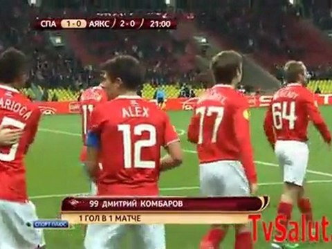 Гол Комбарова в матче Спартак М - Аякс 1:0 , март 2011