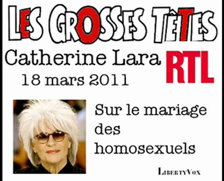 Catherine Lara sur le mariage homosexuel