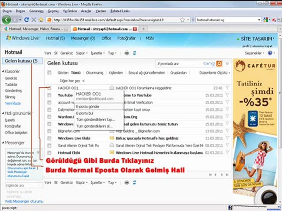 FORUMA KAYIT OLMAK VİDEOLU ANLATIM